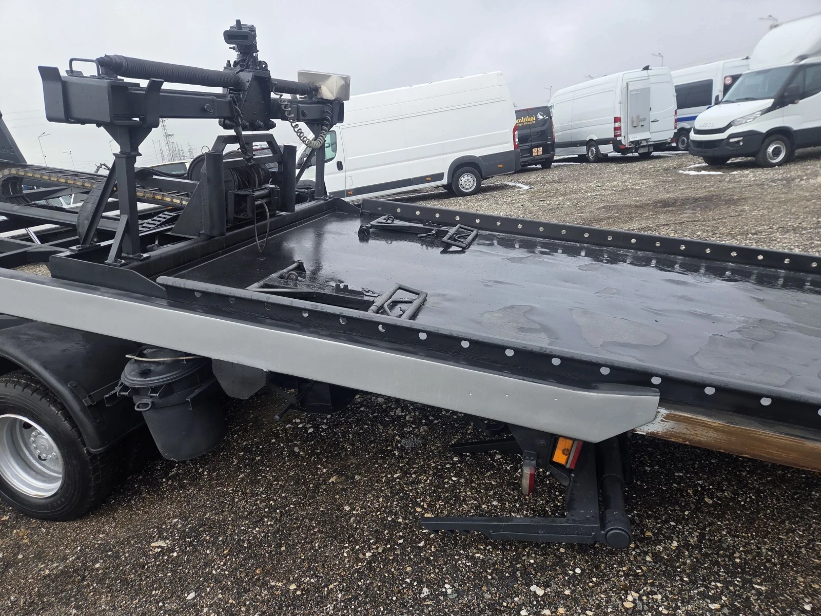 Man 12.224 Платформа, Кран, Вилици - изображение 5