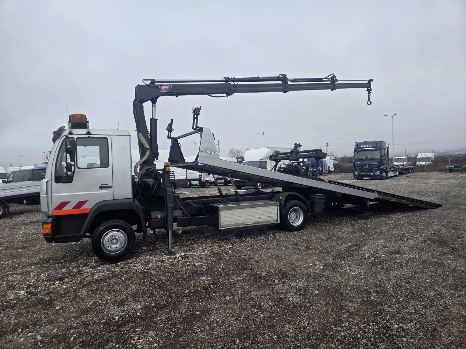 Man 12.224 Платформа, Кран, Вилици - изображение 6