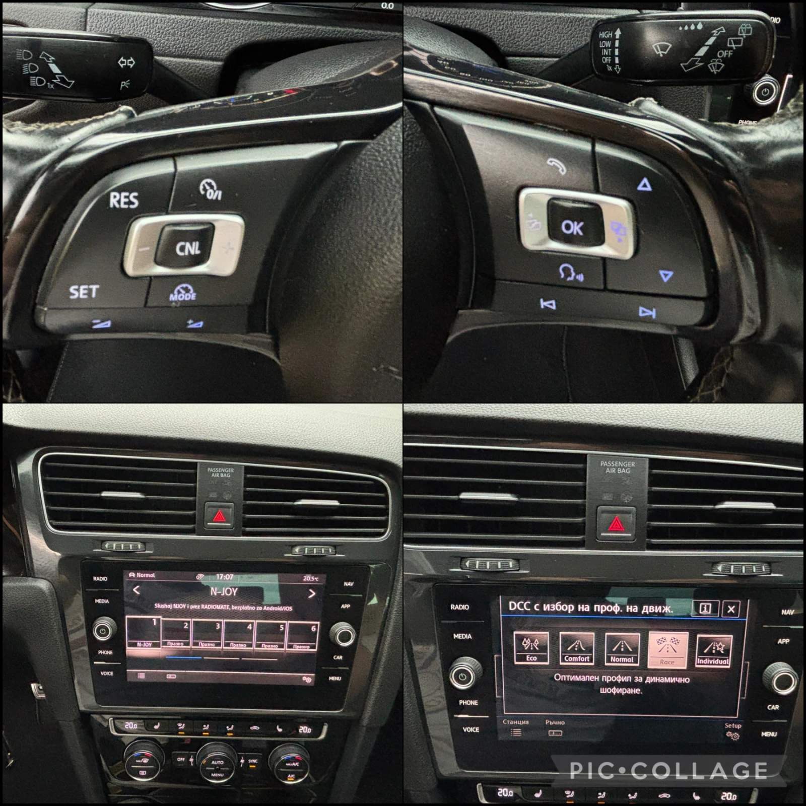 VW Golf 7 R 2.0 TSI / 4x4 / R20 / SPORT SUSPENSION /, снимка 11 - Автомобили и джипове - 55212971