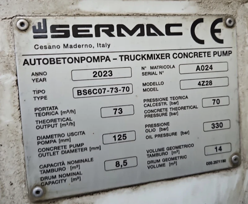 Бетон помпа Друга марка TGS, снимка 9 - Индустриална техника - 52112547