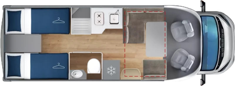 Кемпер Giottiline Toscan 74GC, снимка 4 - Каравани и кемпери - 53230462