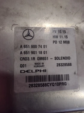 A 651 900 74 01 A6519007401 A6519011801  компютър двигател MERCEDES W204  2,2 CDI   Delphi 28328588, снимка 1 - Части - 48237354