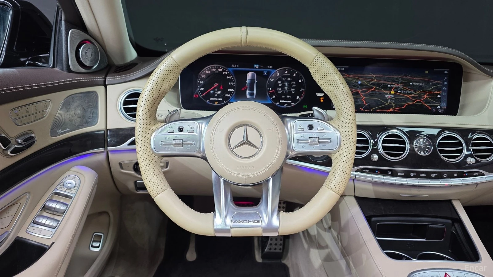 Mercedes-Benz S 63 AMG 4MATIC* DISTRONIC* 360* МАСАЖИ* ОБДУХ* HUD* BURMES, снимка 6 - Автомобили и джипове - 55689656