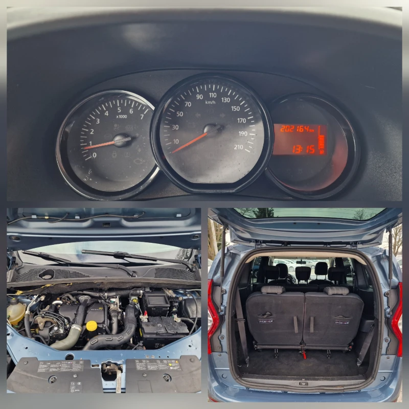 Dacia Lodgy 1.5DCI-90k.s-7места-EURO 5, снимка 16 - Автомобили и джипове - 53076146