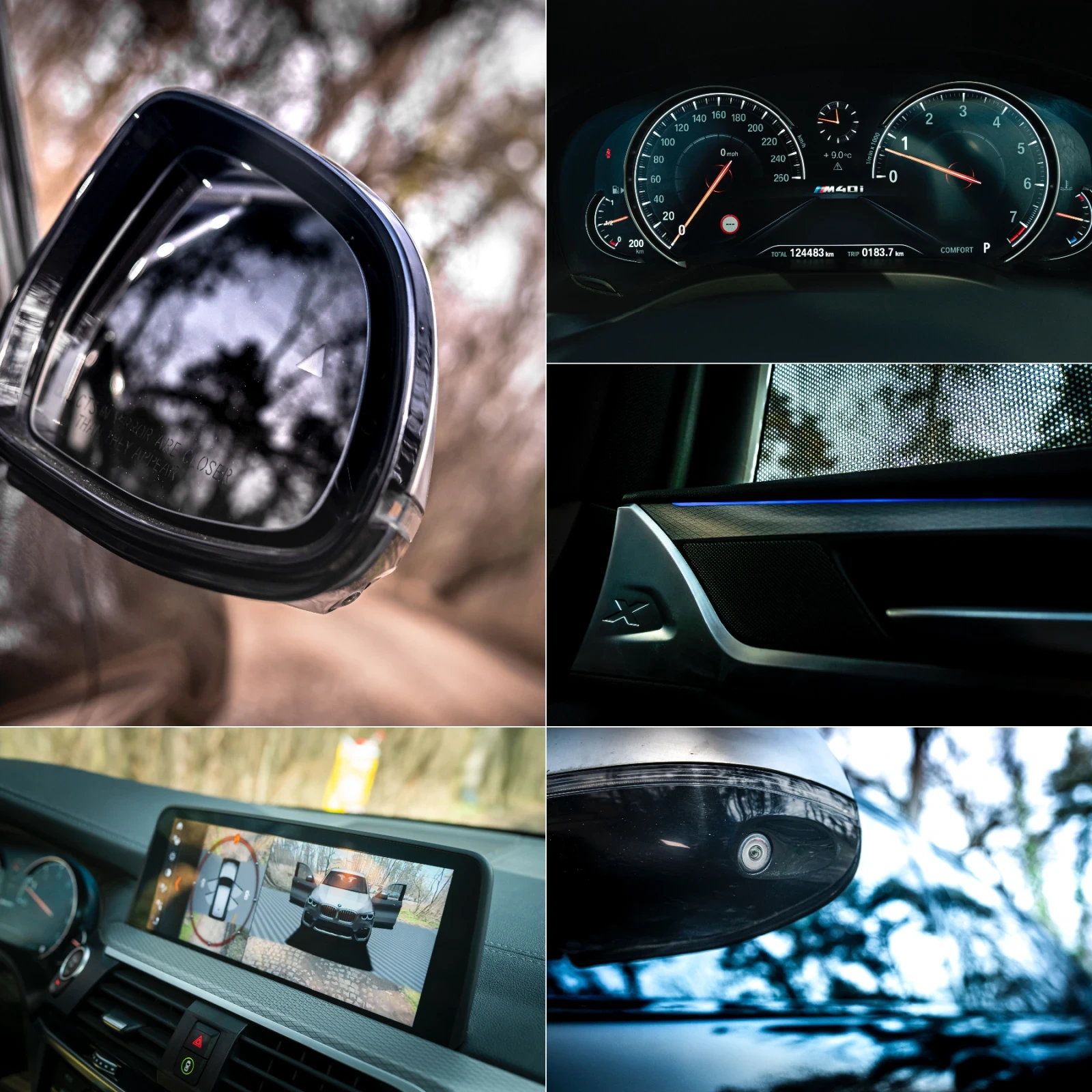 BMW X3 M40i / B58 / Harman Kardon / HUD / 360 / Обдухване, снимка 13 - Автомобили и джипове - 54008683