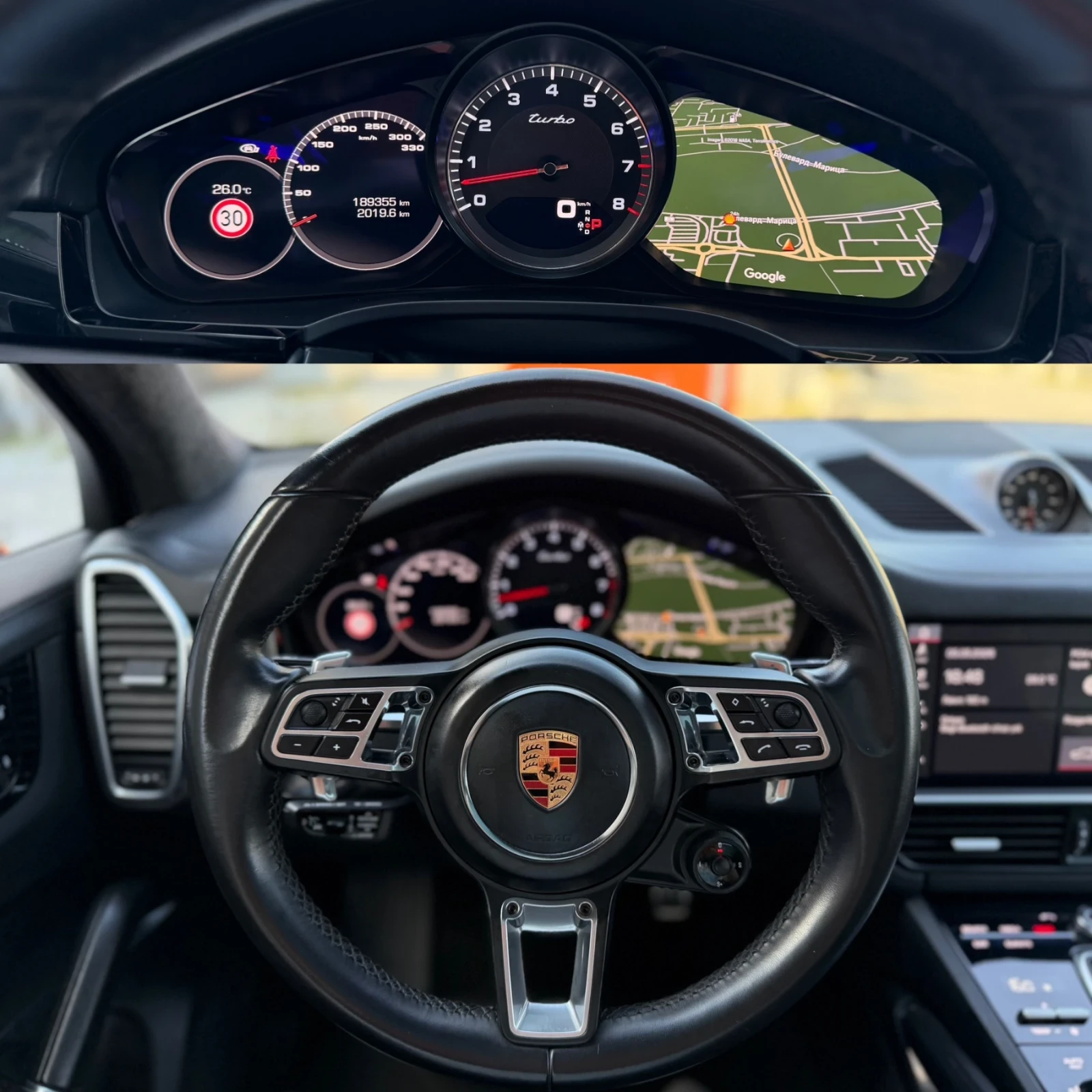 Porsche Cayenne Turbo 550PS Sport Chrono Pack 3ХTV, снимка 7 - Автомобили и джипове - 54430280