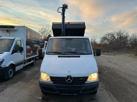 Mercedes-Benz Sprinter 413 Тристранен самосвал с кран* Топ състояние, снимка 2