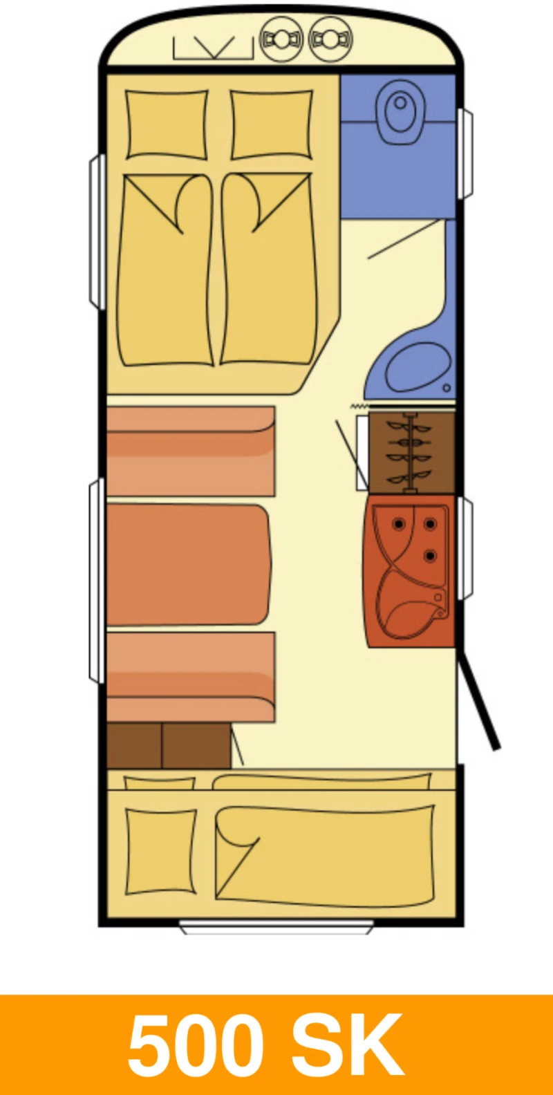 Каравана Dethleffs Camper 500SK, снимка 16 - Каравани и кемпери - 46320023