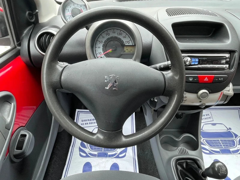 Peugeot 107 1.0 i A/C, снимка 12 - Автомобили и джипове - 49301519