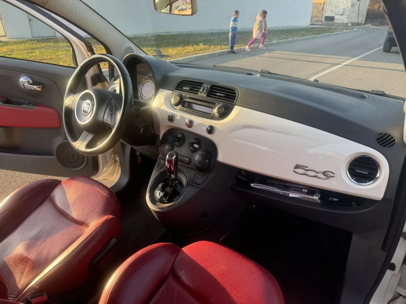 Fiat 500 1.4 Автоматик/Кабрио/Кожа/Климатроник, снимка 14 - Автомобили и джипове - 47908491