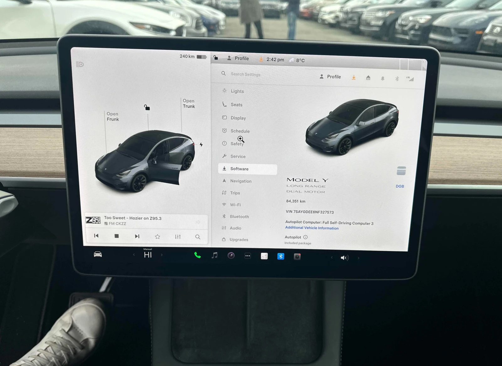 Tesla Model Y AWD* Long Range* Камери* Асистенти* Подгрев* БЕЗ У, снимка 9 - Автомобили и джипове - 54285808