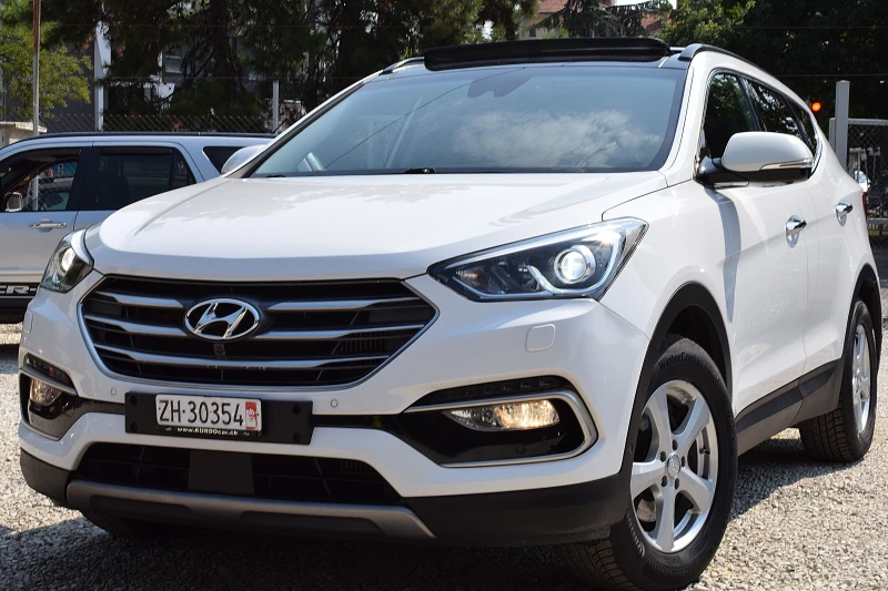 Hyundai Santa fe 2.2ШВЕЙЦАРИЯ-FACE/ДИСТРОНИК/КОЖА/НАВИ/ПАНОРАМА/LUX - 31300 лв. - 83377584 1