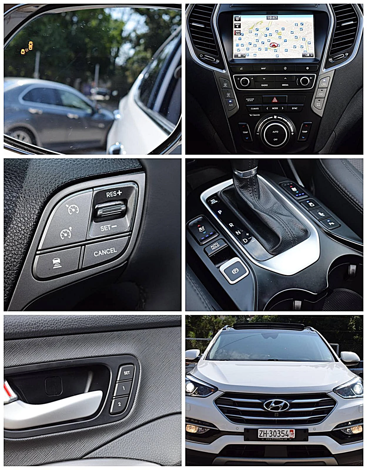 Hyundai Santa fe 2.2ШВЕЙЦАРИЯ-FACE/ДИСТРОНИК/КОЖА/НАВИ/ПАНОРАМА/LUX - изображение 10