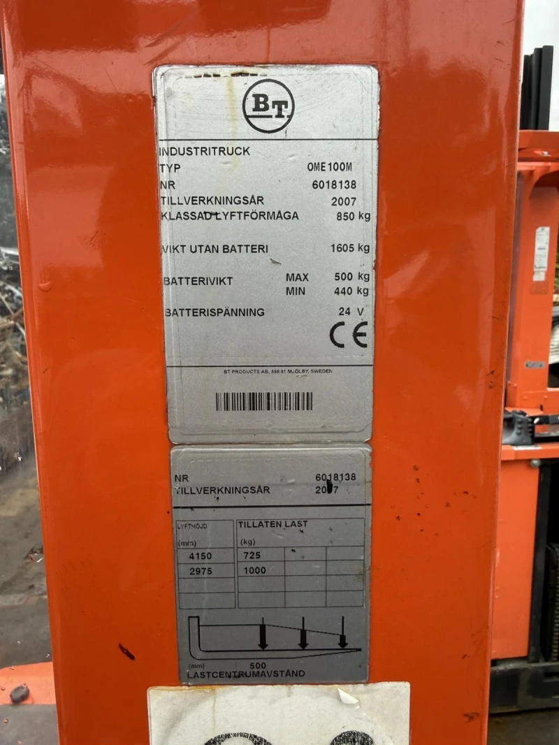 Електрокар BT, снимка 4 - Индустриална техника - 52472408