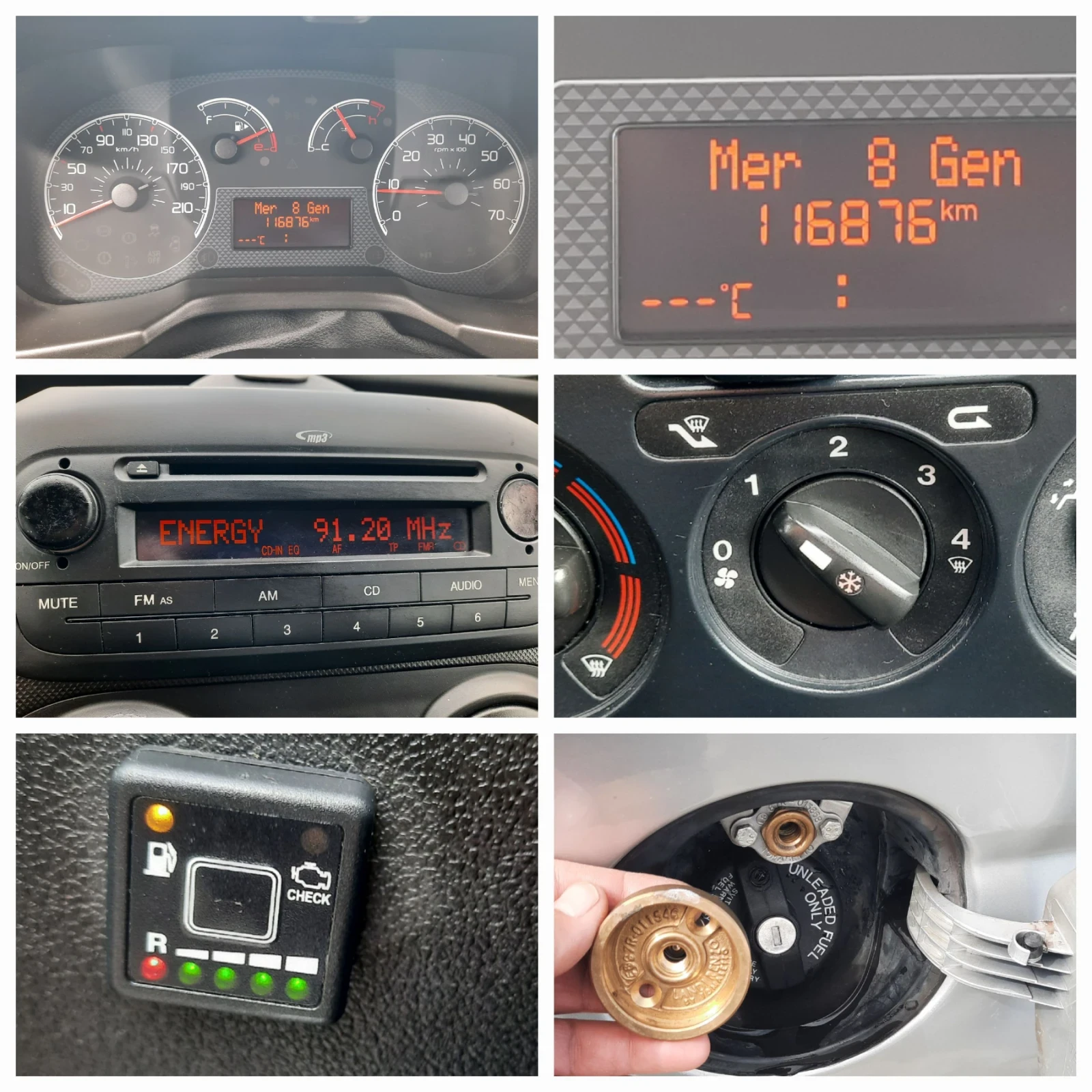 Fiat Qubo 116хл.км!! EURO 6! LPG!, снимка 14 - Автомобили и джипове - 54057482