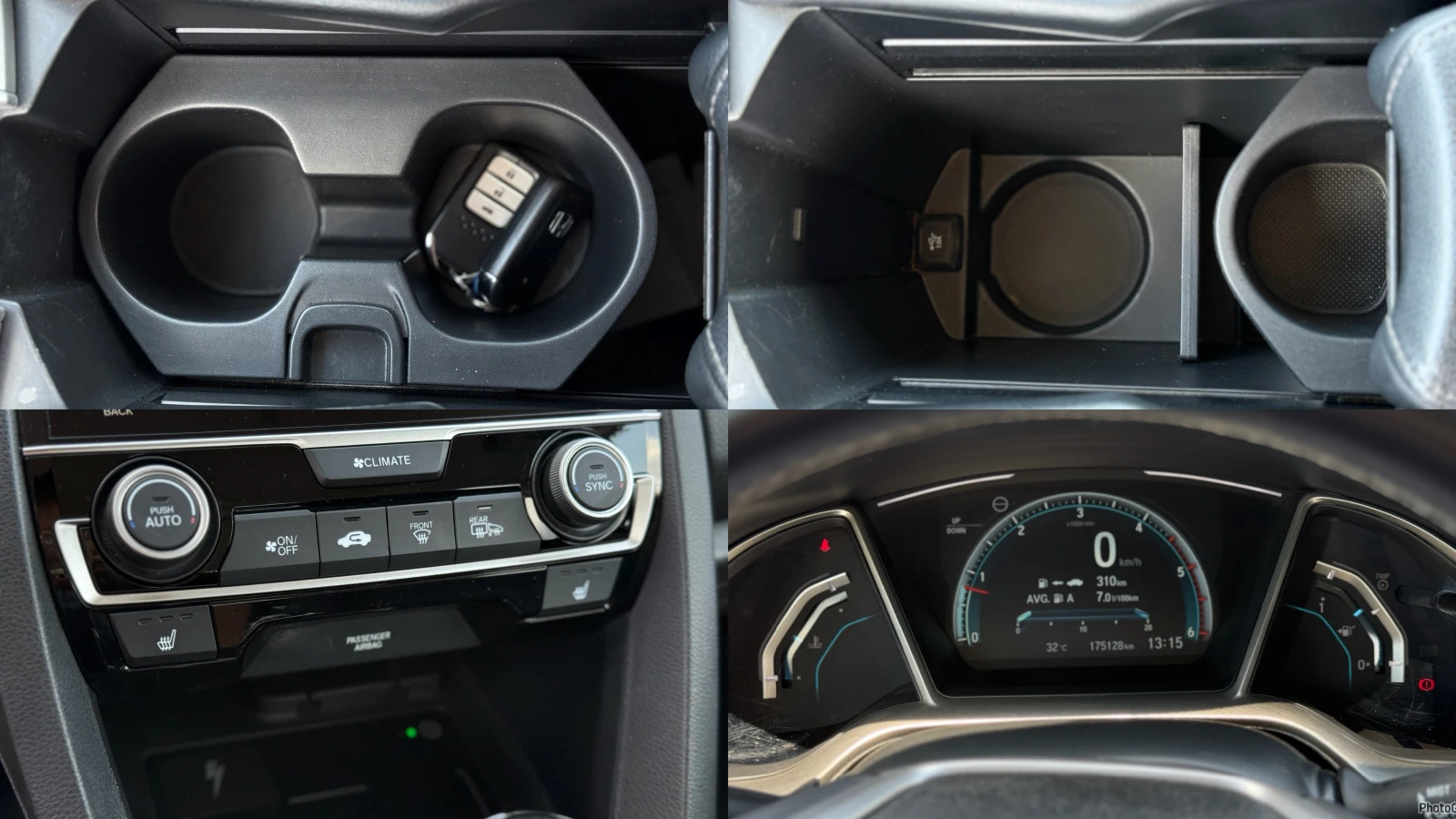 Honda Civic 1.6D Executive* ПЕРФЕКТНО СЪСТОЯНИЕ* , снимка 17 - Автомобили и джипове - 55412160