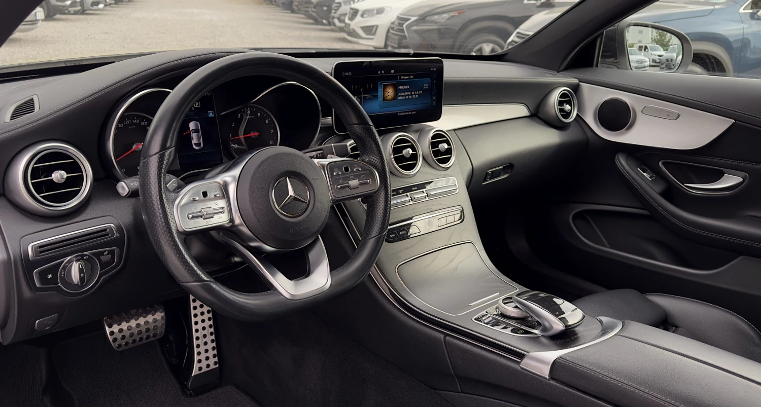 Mercedes-Benz C 180 Face AMG Line 9G КОЖА ПОДГРЕВ КАМЕРА АСИСТЕНТИ, снимка 7 - Автомобили и джипове - 55248725