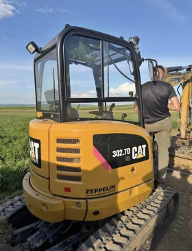Багер Cat 302.7D Кабина с отопление и климатик, снимка 1