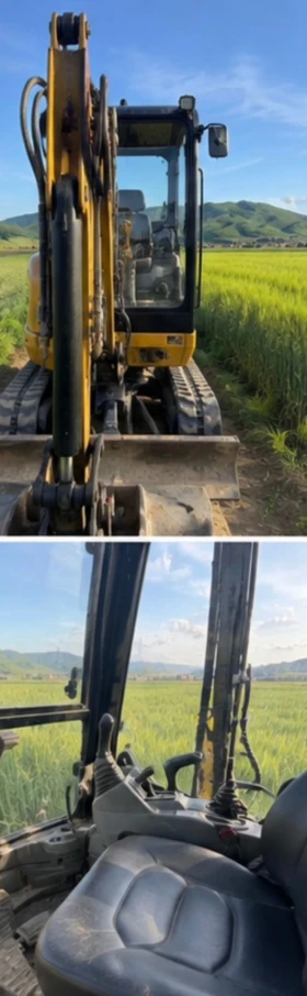 Багер Cat 302.7D Кабина с отопление и климатик, снимка 6