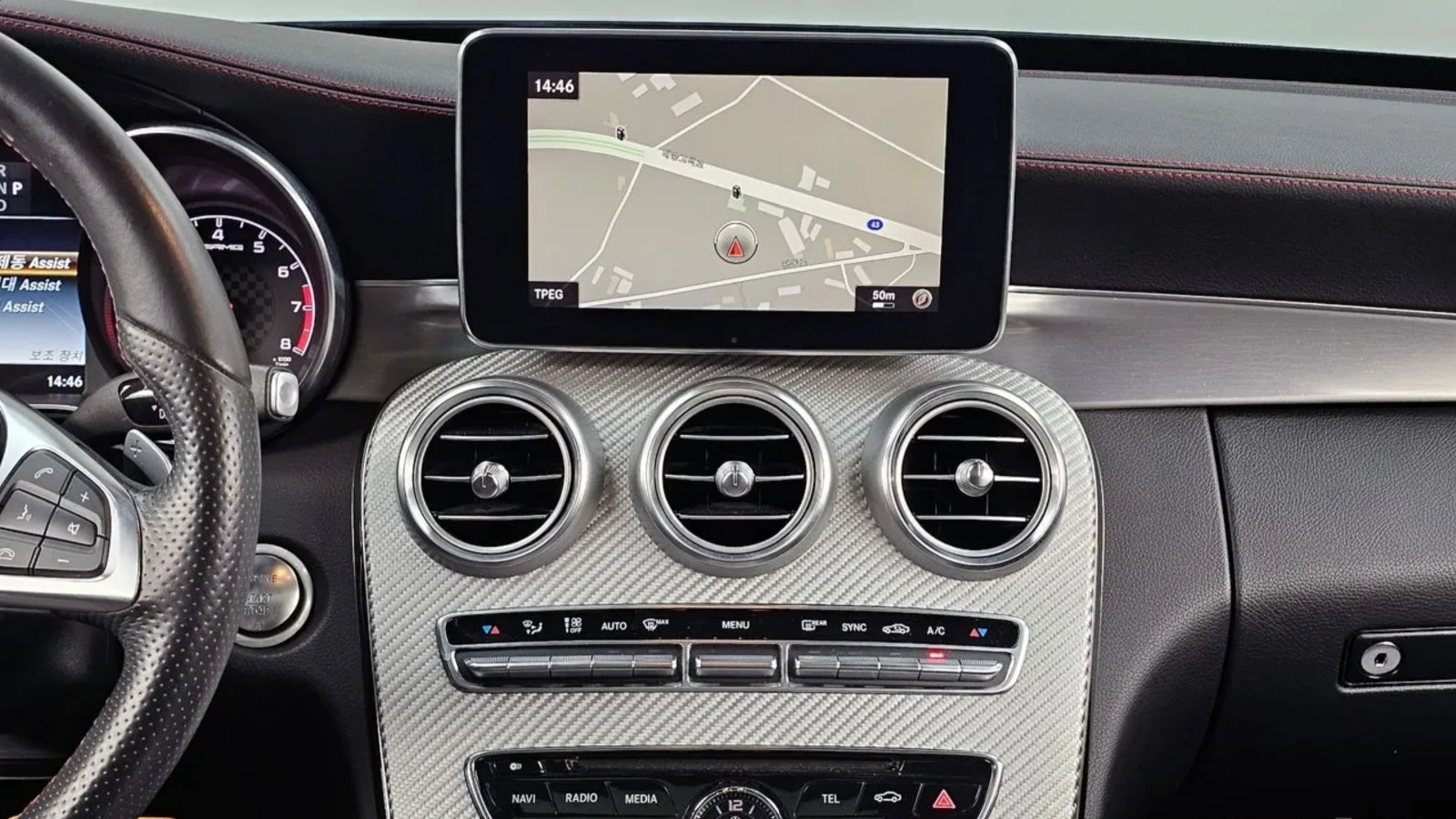 Mercedes-Benz C 43 AMG 4MATIC | BURMESTER | HEAD-UP | ДВОЙНА ПАНОРАМА, снимка 12 - Автомобили и джипове - 54591806