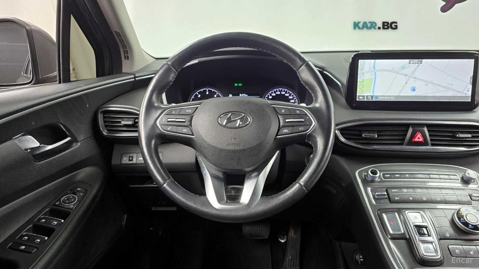 Hyundai Santa fe 2.2D Exclusive 4x4* ПОДГРЕВ* ОБДУХВАНЕ* КАМЕРА* , снимка 9 - Автомобили и джипове - 55724610
