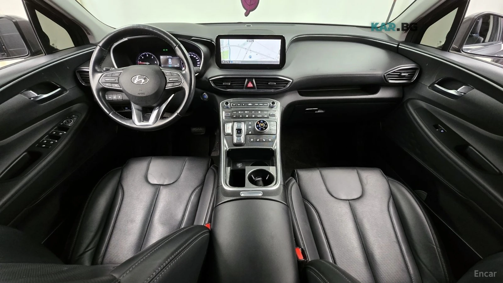 Hyundai Santa fe 2.2D Exclusive 4x4* ПОДГРЕВ* ОБДУХВАНЕ* КАМЕРА* , снимка 8 - Автомобили и джипове - 55724610