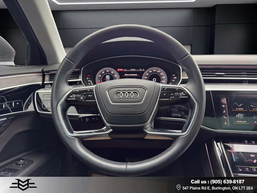Audi A8 LONG/BANG AND OLUFSEN/ENTERTAINMENT PGK/HUD/MATRIX, снимка 11 - Автомобили и джипове - 56198616