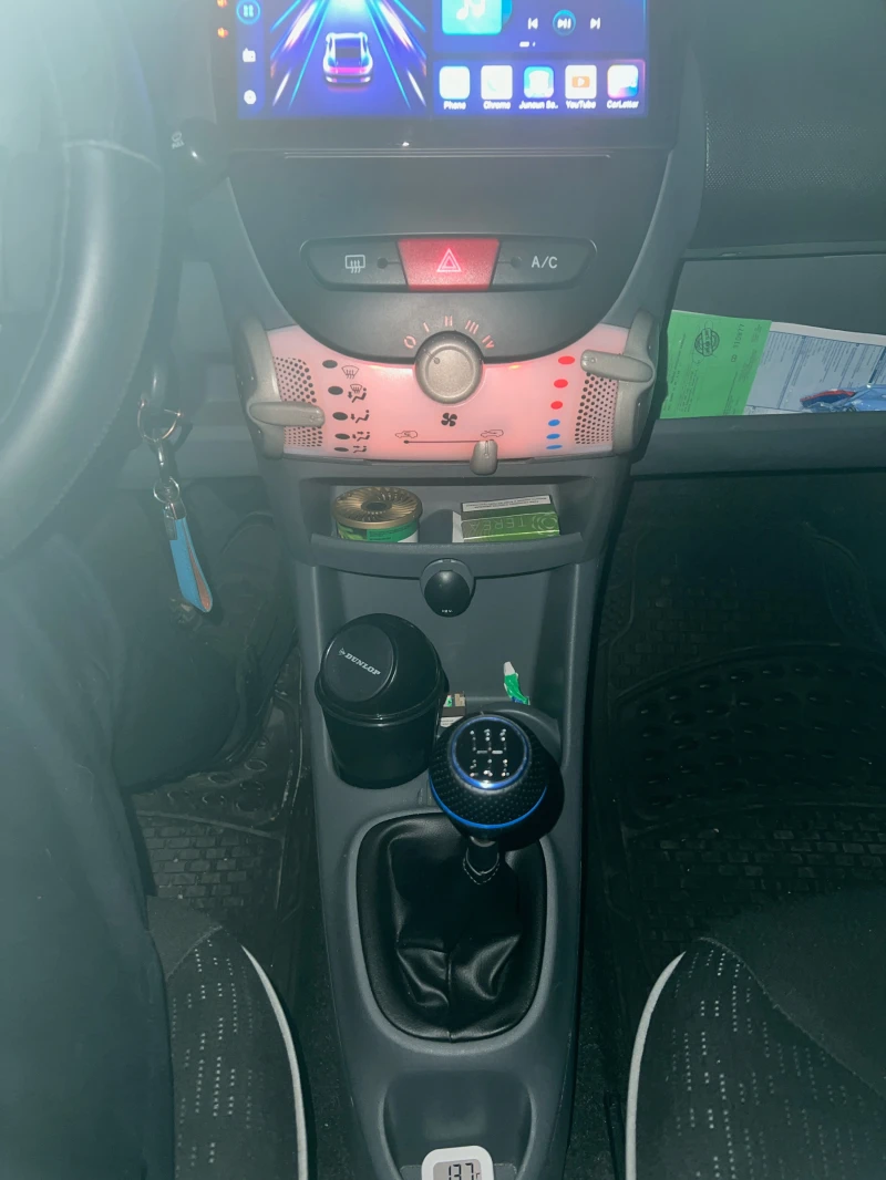 Peugeot 107 CarPlay/AndroidAuto/Navi/КАМЕРА, снимка 6 - Автомобили и джипове - 47694142