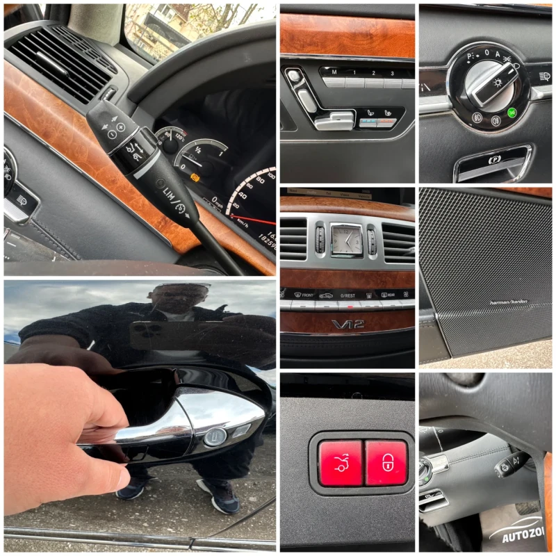 Mercedes-Benz S 600 AMG* 517к.с* LONG* NIGHT VISION* МАСАЖИ* ДИСТРОНИК, снимка 14 - Автомобили и джипове - 49771514