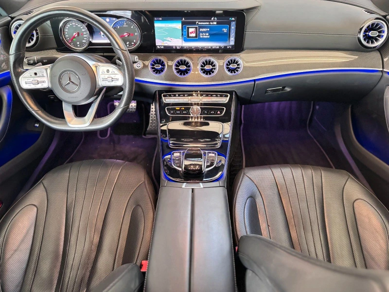 Mercedes-Benz CLS 400 D/4MATIC/AMG/340HP/BURMESTER/360/ACC/LED/NAVI/190E, снимка 8 - Автомобили и джипове - 50443145
