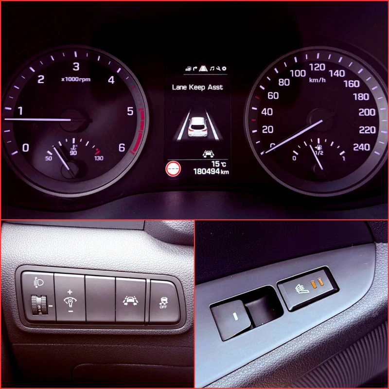 Hyundai Tucson 1.7CRDi ЛИЗИНГ/ПЕРФЕКТЕН, снимка 17 - Автомобили и джипове - 52013535