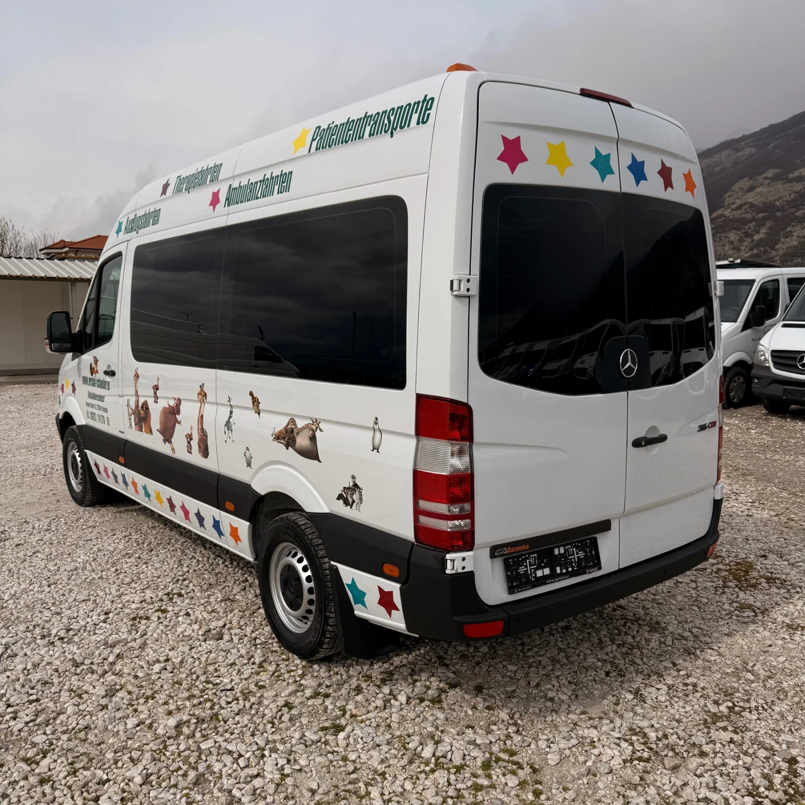 Mercedes-Benz Sprinter 316 РАМПА-9местен-Климатик-Печка, снимка 5 - Бусове и автобуси - 53913941