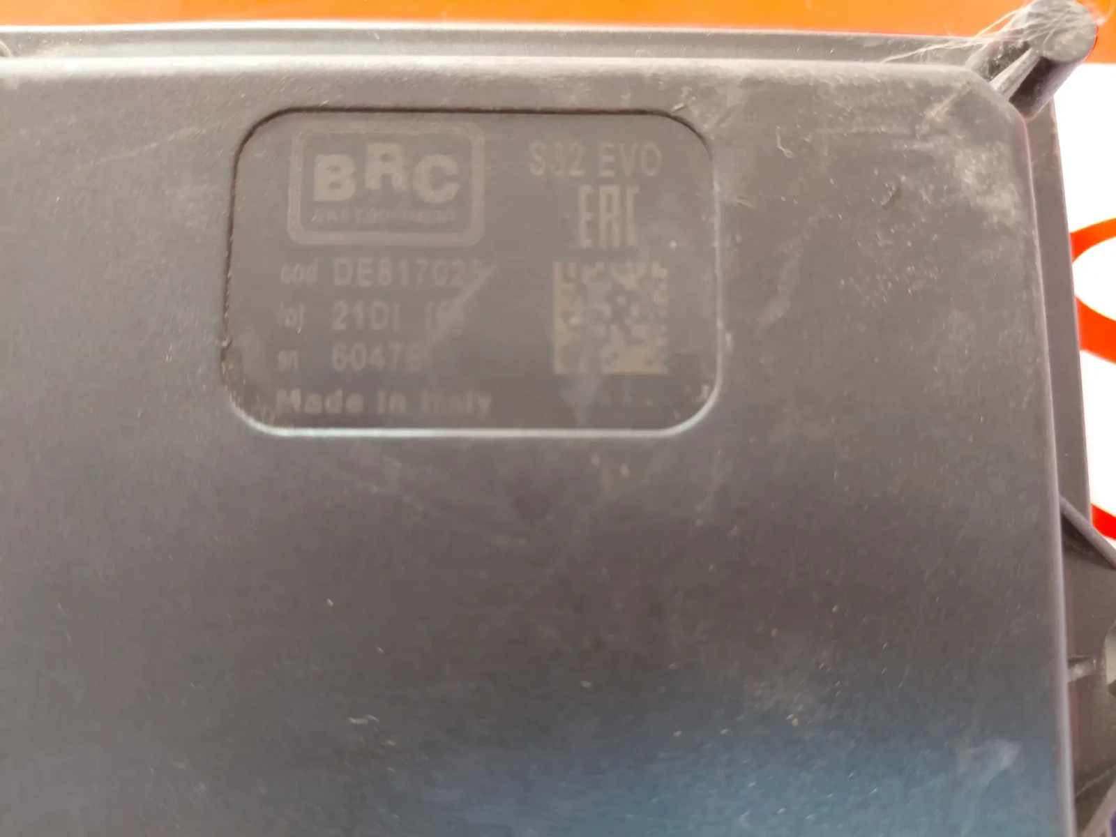 DE817025 BRC S32 EVO Компютър газов инжекцион 67R-011002 110R-001001 10R-051131, снимка 2 - Части - 55825213