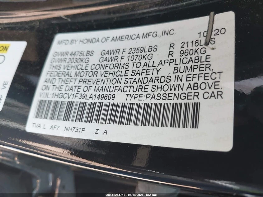 Honda Accord 1.5l Sport - изображение 9