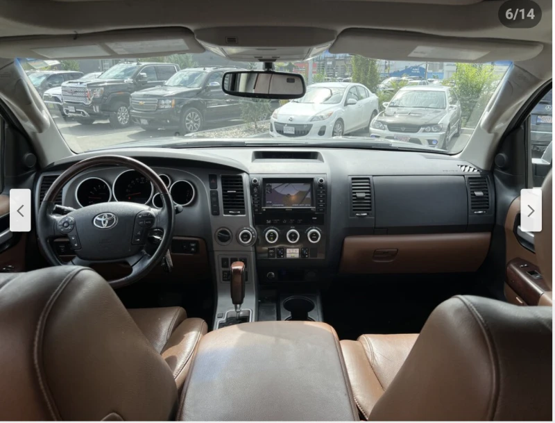 Toyota Sequoia PLATINUM* 5.7* V8* ПОДГРЕВ* КАМЕРА* КЕЙЛЕС, снимка 5 - Автомобили и джипове - 52835715