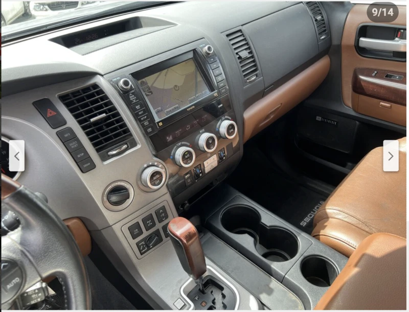 Toyota Sequoia PLATINUM* 5.7* V8* ПОДГРЕВ* КАМЕРА* КЕЙЛЕС, снимка 7 - Автомобили и джипове - 52835715