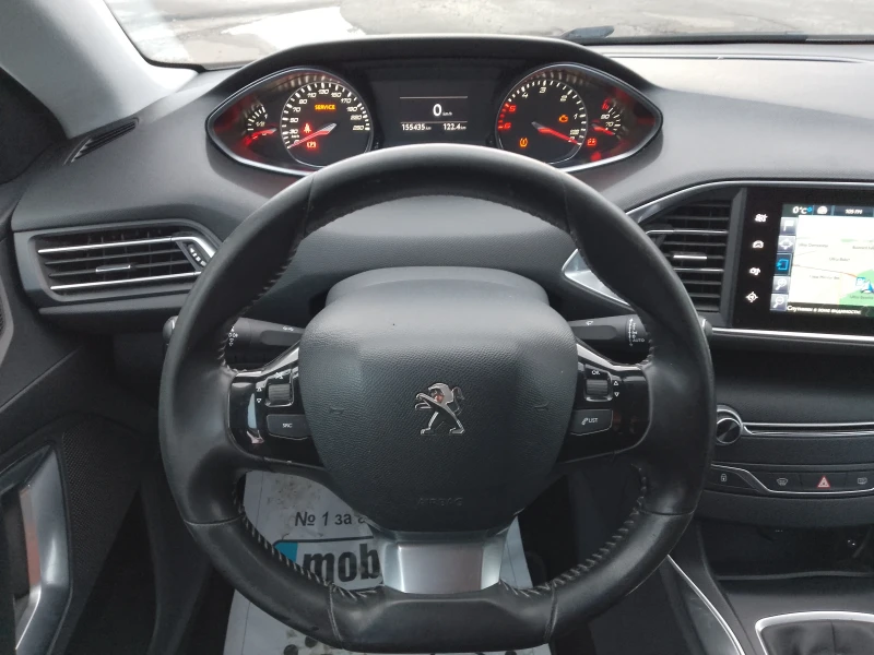 Peugeot 308 1.6 HDI/ALLURE/БЯЛА ПЕРЛА, снимка 12 - Автомобили и джипове - 52913680