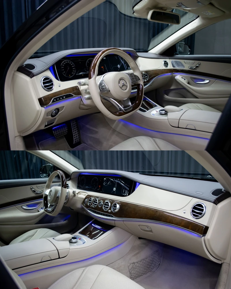 Mercedes-Benz S 350 d/Long/9G-Tronic/4Matic/СервизнаИсторияВMercedes, снимка 6 - Автомобили и джипове - 52886952