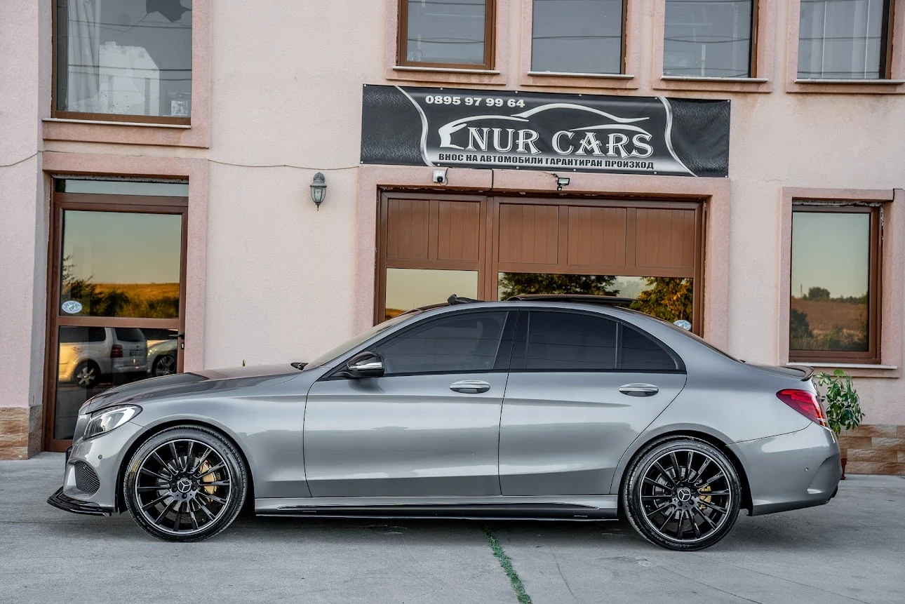 Mercedes-Benz C 220 AMG C43 PACK/ DISTRONIC/BURMESTER/HEAD UP/PANORAMA, снимка 2 - Автомобили и джипове - 56108187