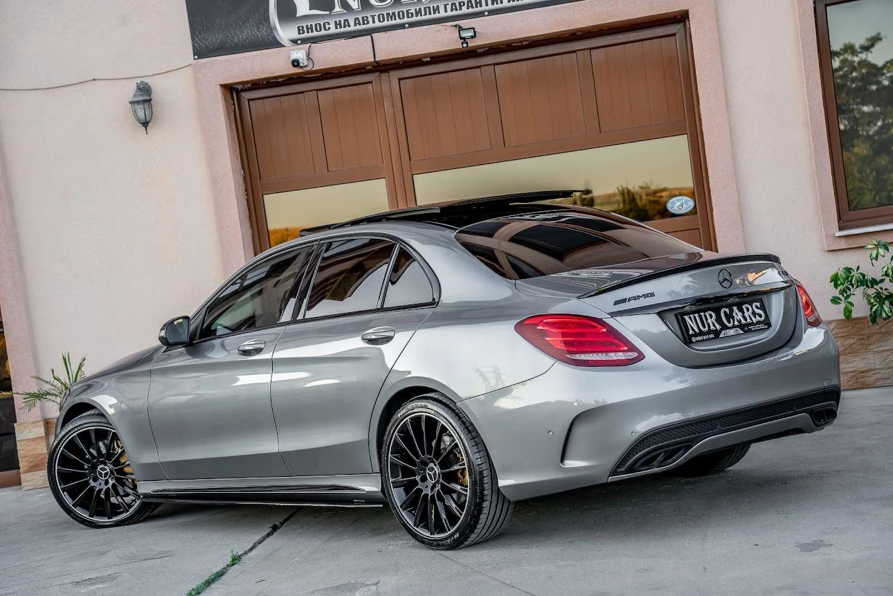 Mercedes-Benz C 220 AMG C43 PACK/ DISTRONIC/BURMESTER/HEAD UP/PANORAMA, снимка 3 - Автомобили и джипове - 56108187