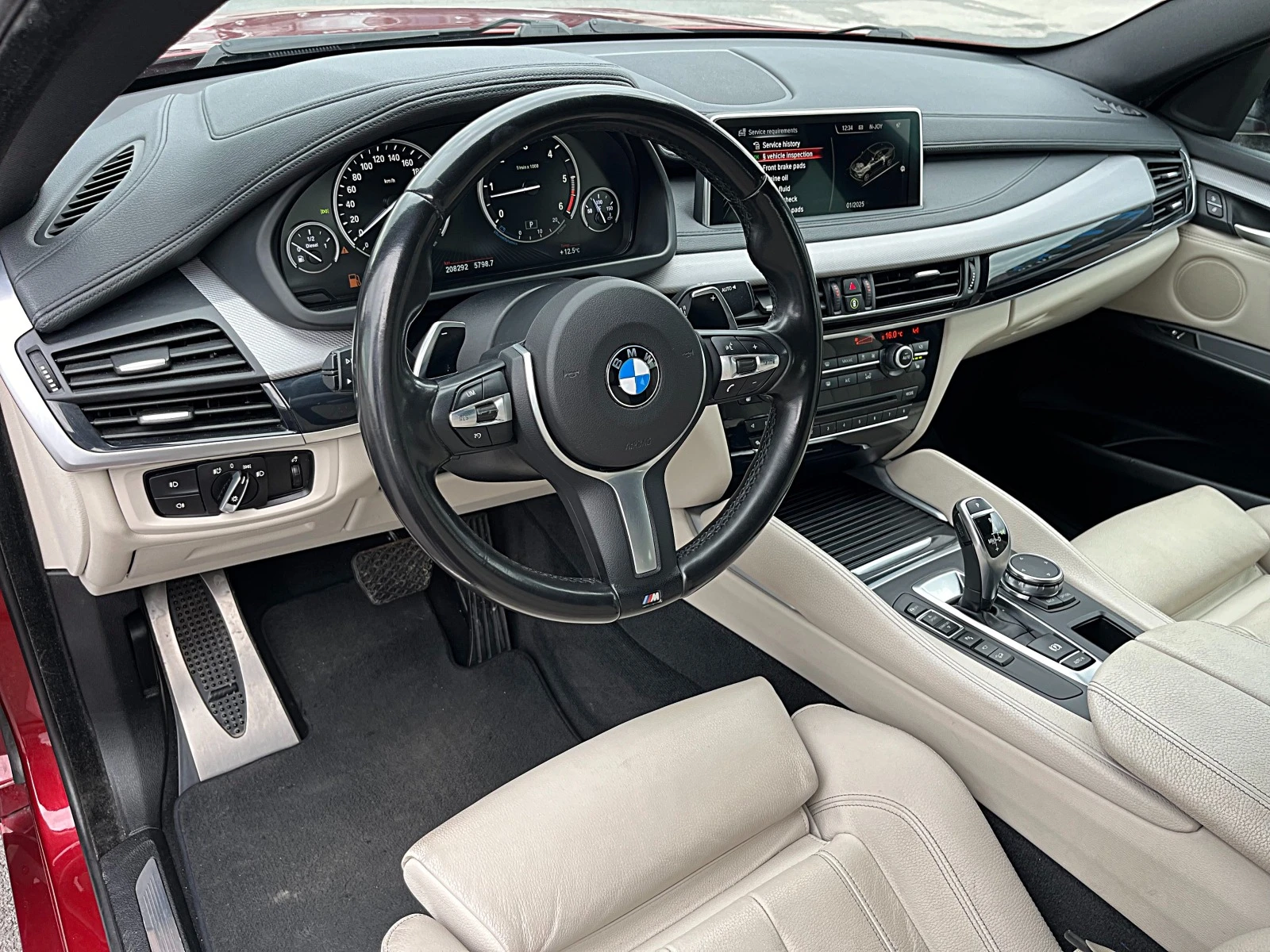 BMW X6 M PAKET-HEAD UP-SPORT-LED-BIXENON-КАМЕРА-ПОДГРЯВАН - изображение 10