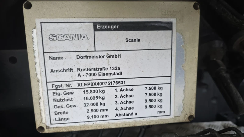 Scania P 380 EURO 4 Кран HIAB 166-E HIDUO 8X4, снимка 10 - Камиони - 52659838