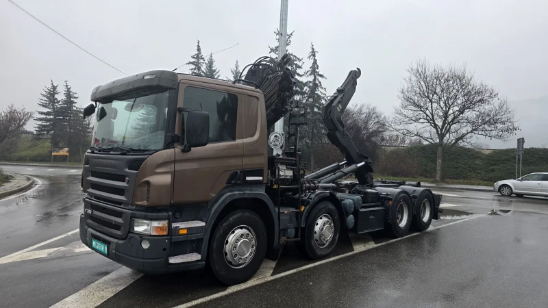 Scania P 380 EURO 4 Кран HIAB 166-E HIDUO 8X4