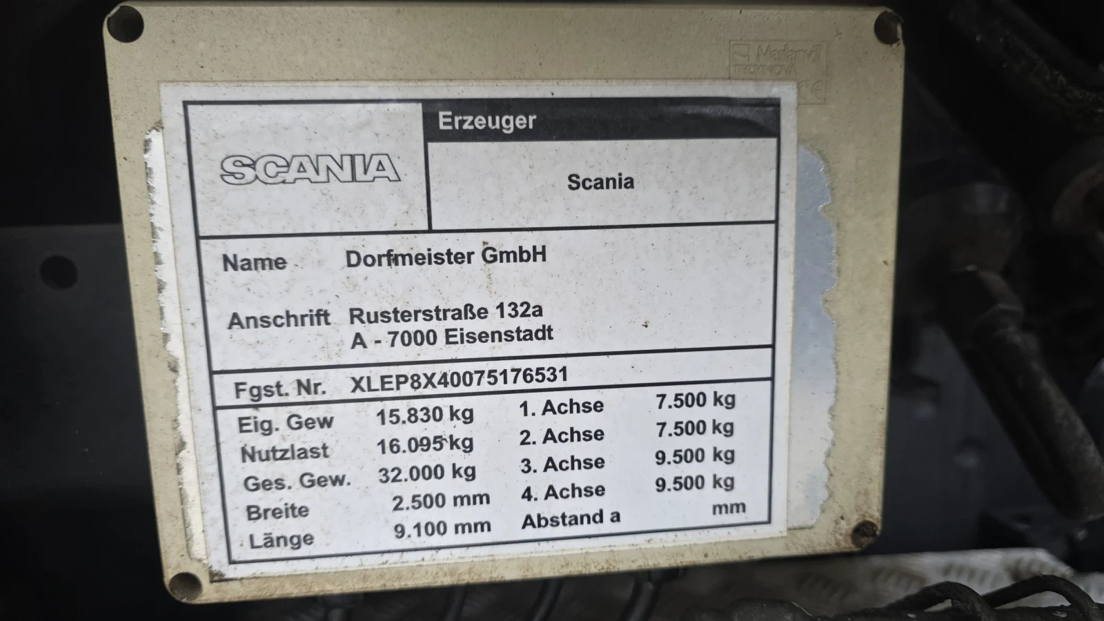 Scania P 380 EURO 4 Кран HIAB 166-E HIDUO 8X4 - изображение 10