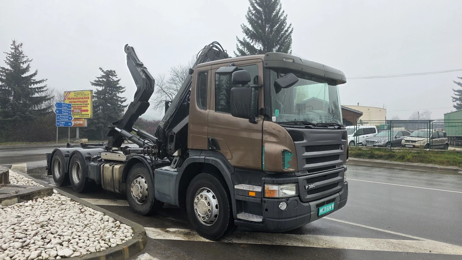 Scania P 380 EURO 4 Кран HIAB 166-E HIDUO 8X4 - изображение 2