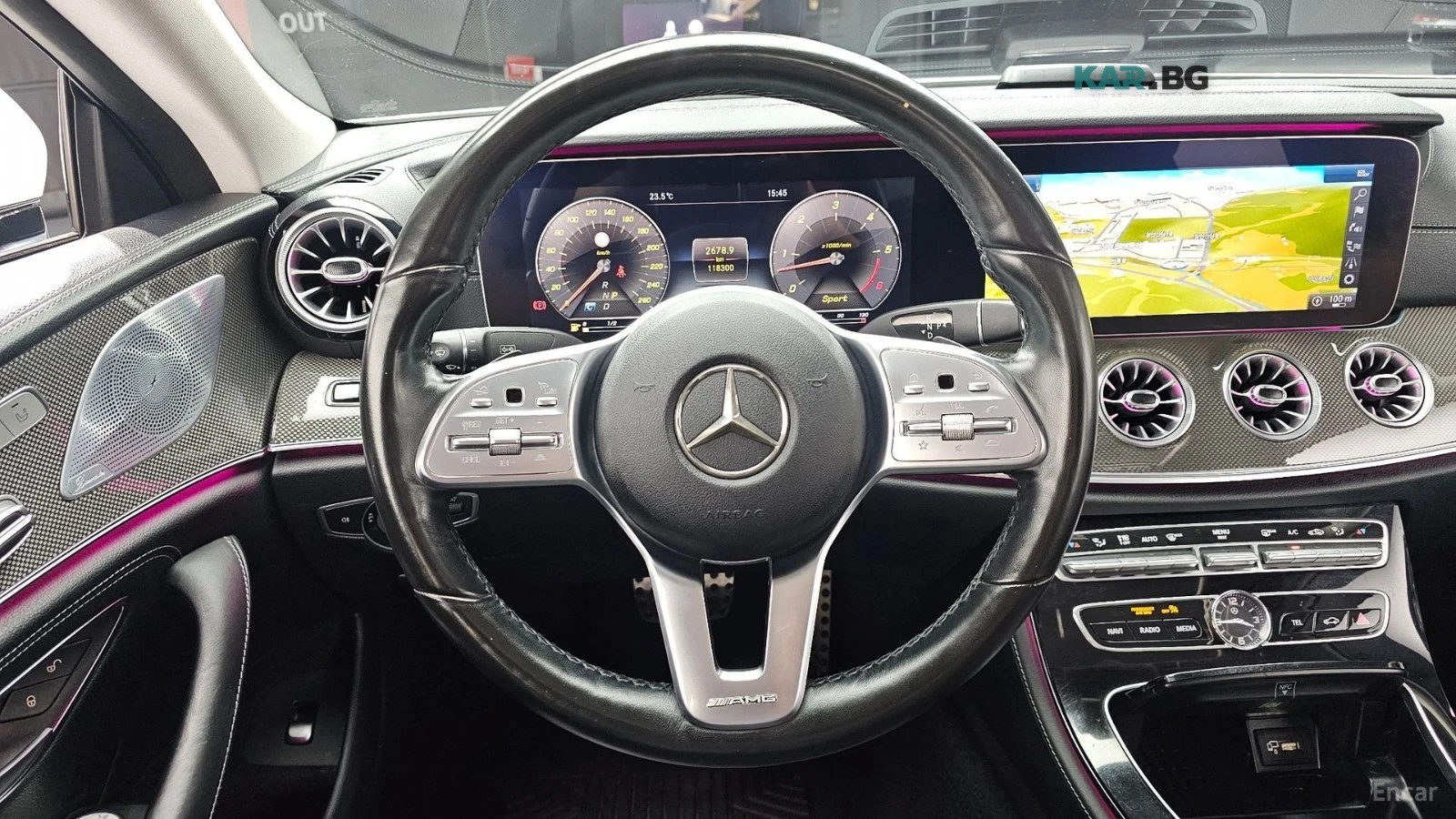 Mercedes-Benz CLS 400 AMG* ОБДУХВАНЕ* 360 КАМЕРА* DISTRONIC* HEADUP* , снимка 13 - Автомобили и джипове - 56237882