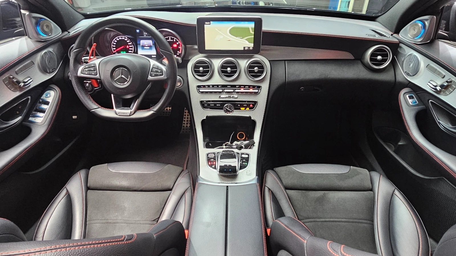 Mercedes-Benz C 43 AMG /Head up/Подгрев/ДИСТРОНИК/ПАНОРАМА, снимка 5 - Автомобили и джипове - 55050248