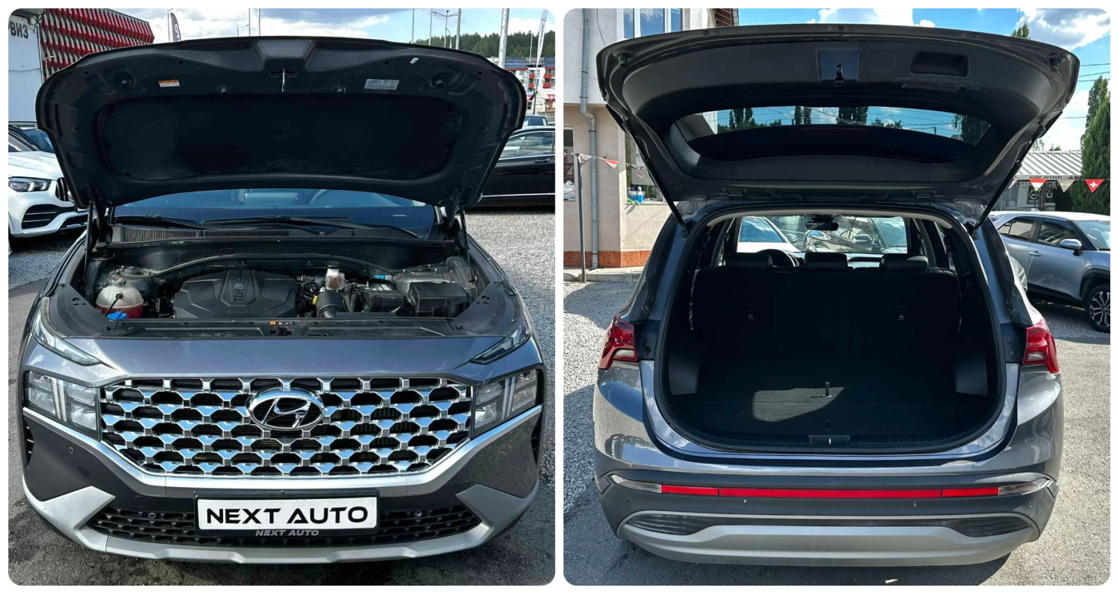 Hyundai Santa fe 2.2D 202HP AWD ОБДУХВАНЕ CAMERA LANE ASSIST EU6D, снимка 16 - Автомобили и джипове - 55942676