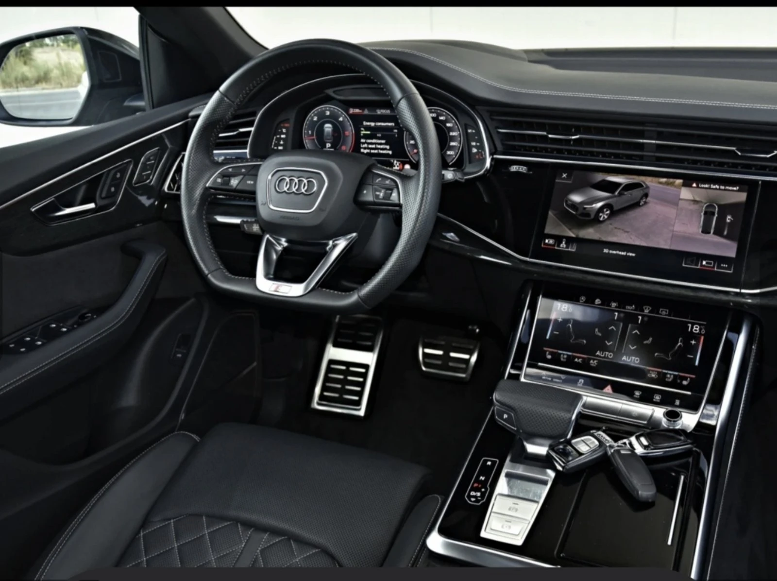 Audi Q8 5.0TDI SQ8-OPTIC 3xSLINE B&O MATRIX HUD PANORAMA  | Mobile.bg � ����������� 12