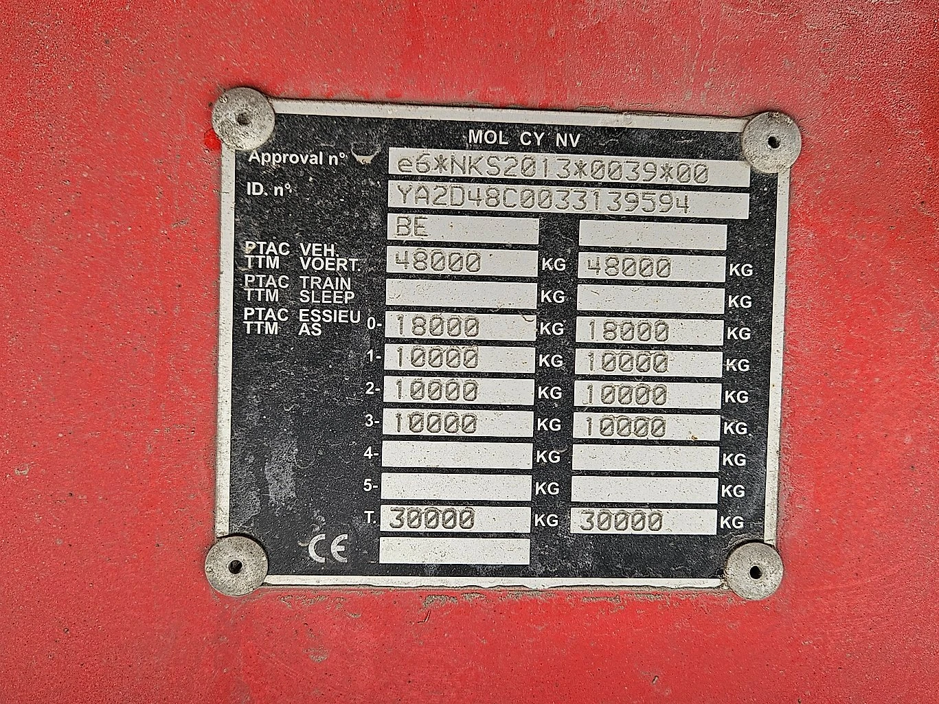 Полуремарке Други MOL CY NV, снимка 16 - Ремаркета - 53931521